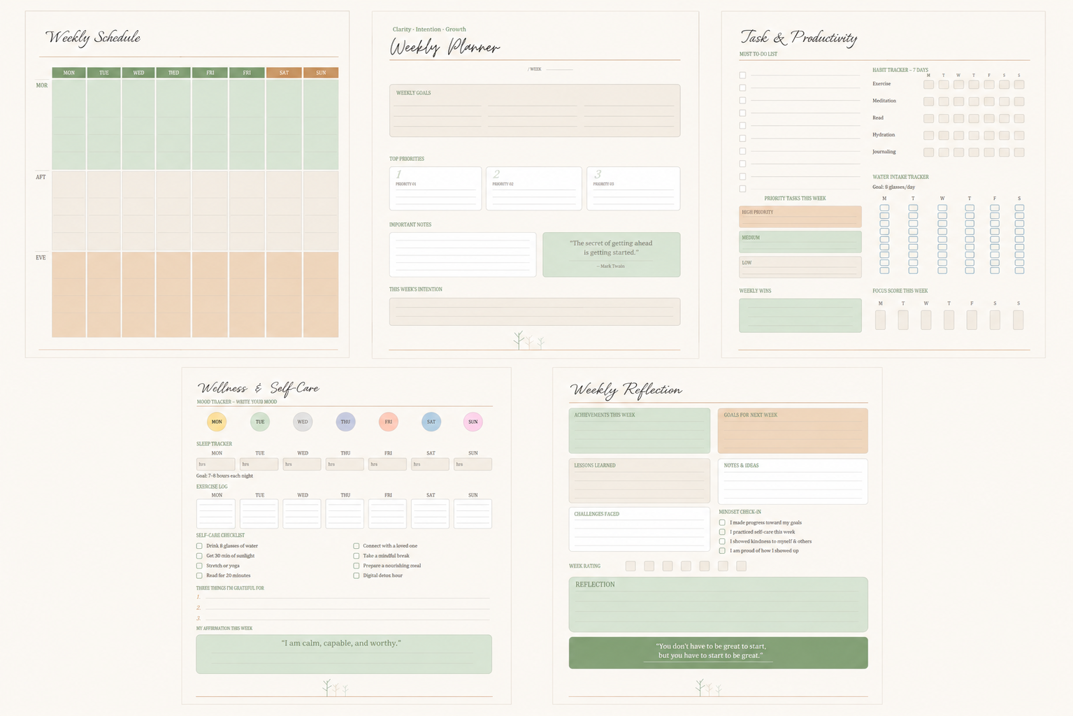 Weekly Planner Bundle